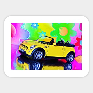 Surreal Mini Cabrio Sticker